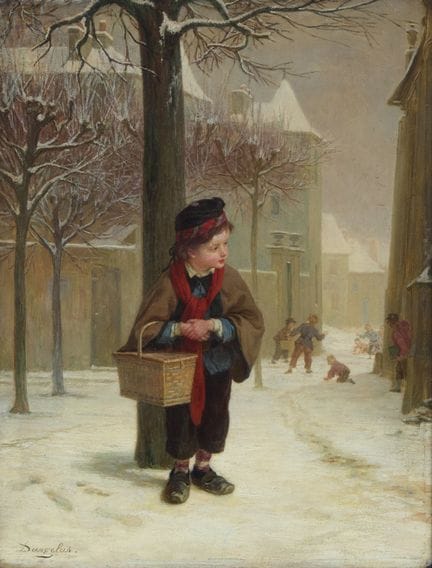André Henri Dargelas,
French 1828-1906-

A boy sta