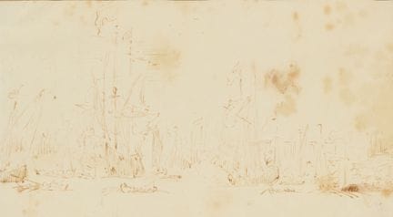Willem van de Velde the Younger,
Dutch 1633-1707-
