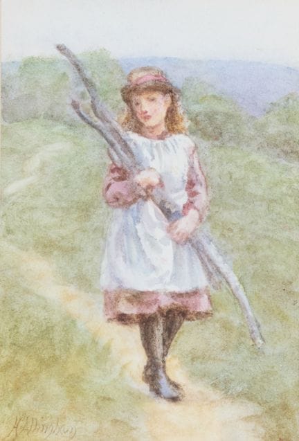 Helen Allingham, RWS,
britannica, 1848-1926-

Una 