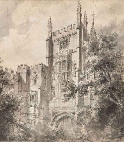 Henry Edridge,
Brite, 1768–1821–

Founder’s Tower,
