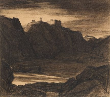 Sir David Young Cameron, RA RSA,
scozzese, 1865-19