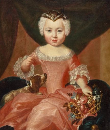 安托万·佩斯内画派，
法国 1683-1757-

《少女肖像》，传统上被认定为安哈尔特-德绍的莱奥