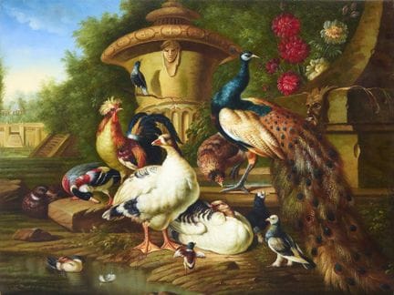 据彼得·卡斯特尔斯三世（Pieter Casteels III）所作，
佛兰德斯画家，1684-17