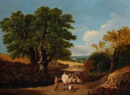 Joseph Hawkes,
British, 19th century-

Three sheph