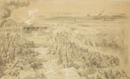 Scuola francese,
fine del XIX secolo-

La guerra f