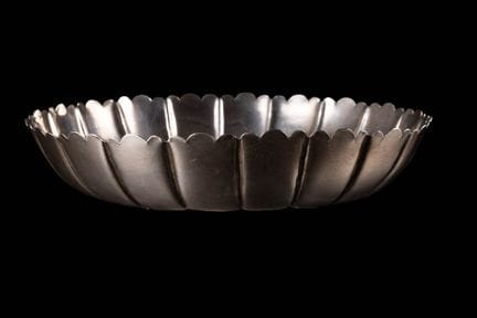 An Ottoman fluted silver bowl,
Turkey, mid-19th ce