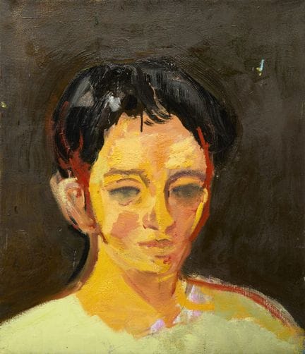 马克·吉拉戈西安，黎巴嫩人，（1995年出生）
《无题》，肖像，

布面油画

70 x 50 厘米