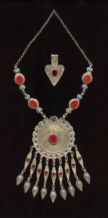 Set di gioielli turkmeni,
Asia centrale, fine XIX/