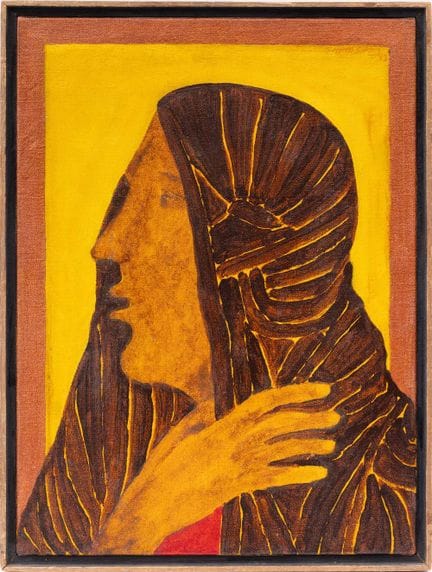 沙姆沙德·侯赛因，印度人，1946-2015

《无题》，1992年；

布面油画，背面有签名及日期
