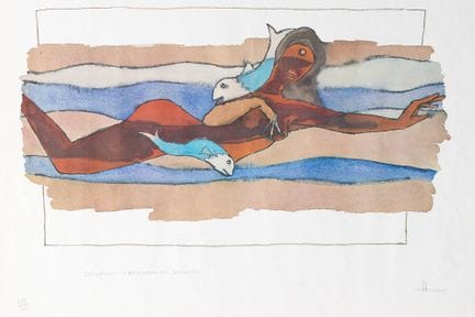 M.F. Husain, indiano (1915–2011)
Satyavati, la fig