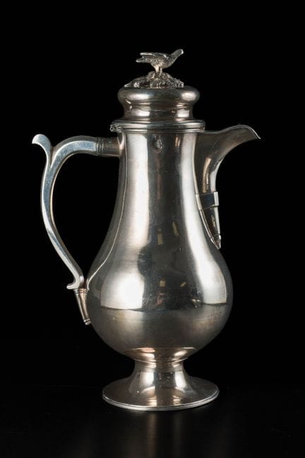 Brocca ottomana in argento con tughra,
Turchia, 19
