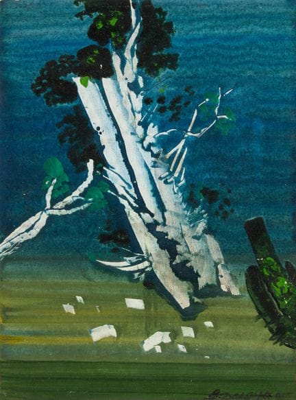 比马尔·达斯古普塔，印度，1910-2000，
《无题》，1995

布面油画，左下角有签名和日期
