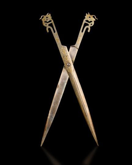 Forbici da calligrafo sovrapposte,
Turchia ottoman