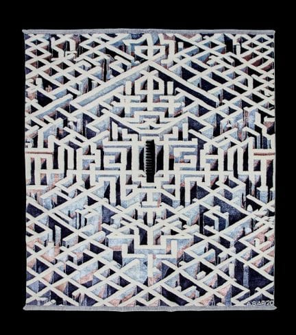 艾丹·萨拉霍娃，阿塞拜疆人（生于1964年- ）

《记忆的建筑》，2024年；

丝绸、羊毛及簇绒