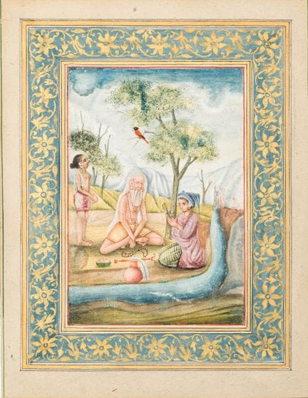Tre fogli illustrati da album: *Kakubha ragini*, *