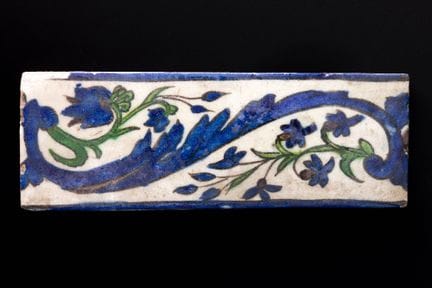 Piastrella decorativa in ceramica di Damasco-Iznik