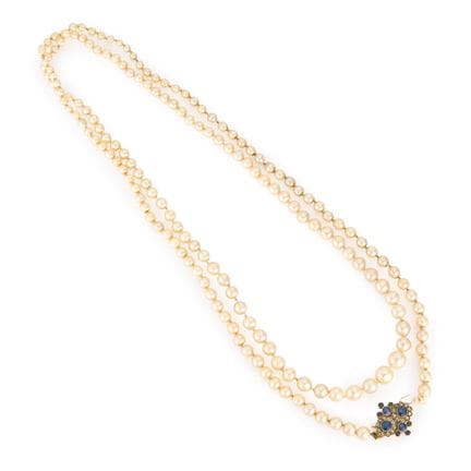 Collier de perles de culture, composé de perles de
