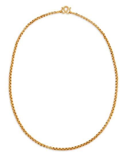 Un collier à maillons « Belcher », avec fermoir à 