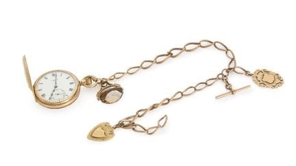 J. W. Benson. Orologio da tasca “half hunter” in o