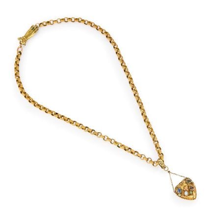 Collier de l'époque Régence orné d'un médaillon en