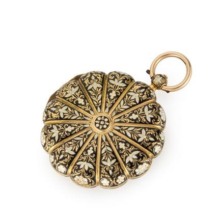 Svizzero. Orologio da tasca del XIX secolo in oro 