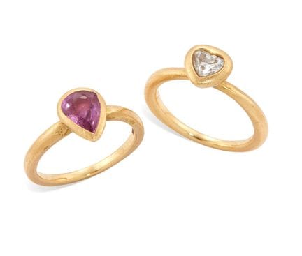 Wright &amp; Teague. Deux bagues en or 18 carats s