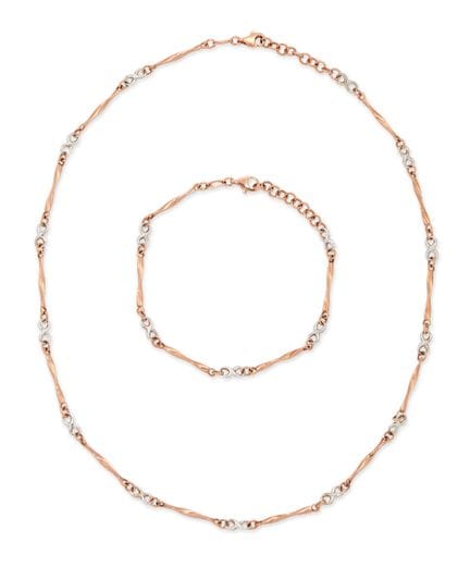 Ensemble composé d'un collier et d'un bracelet en 