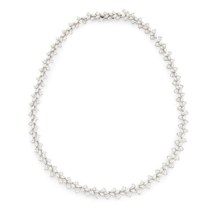 Collier en diamants, composé d'une rangée de diama