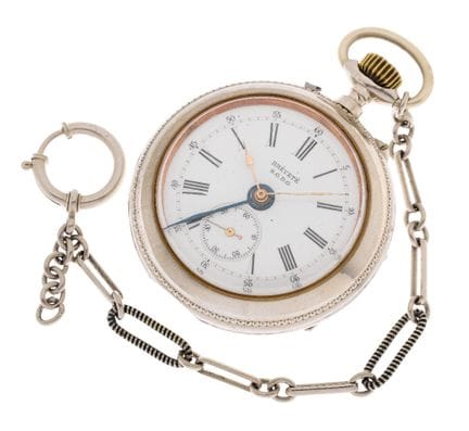 Senza firma. Orologio da tasca a sveglia con quadr
