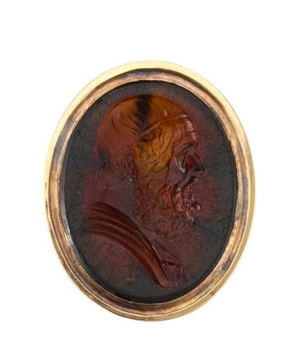 Sceau à pendentif en or du XVIIIe siècle, avec une