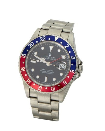 Rolex. A stainless steel automatic calendar bracel
