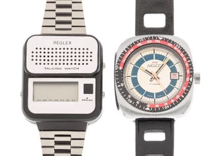 Nelco. A stainless steel automatic calender bracel