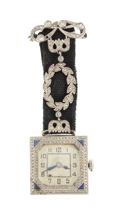 Montre de poche à remontage manuel en platine du d