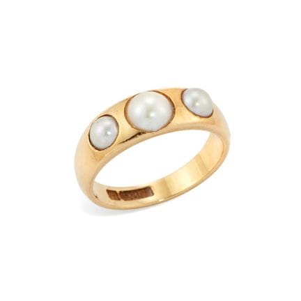 Bague en or 18 carats du début du XXe siècle, orné