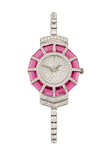 Corum. An 18ct white gold diamond set quartz watch