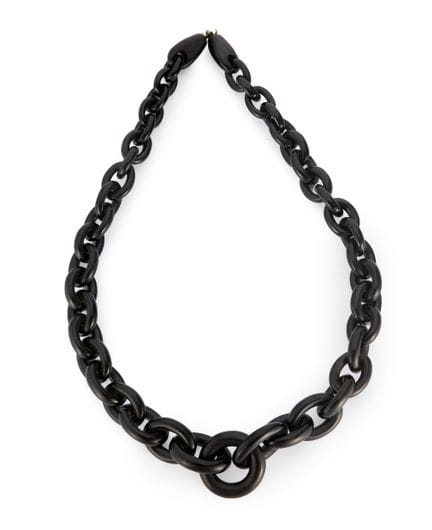 Collier victorien en jais, composé d'un maillon ce