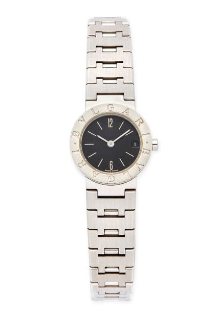 Bulgari. A stainless steel bracelet watch
Bvlgari 