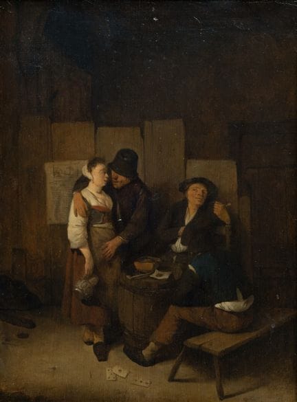 Cornelis Bega (1631/32–1664)
Flirt in der Taverne,
