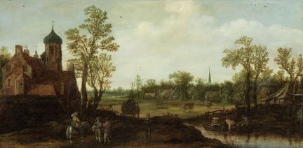 Jan van Goyen (1596-1656)
Landscape with a village
