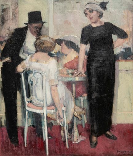 Piet van der Hem (1885–1961)
Drei Damen und ein He