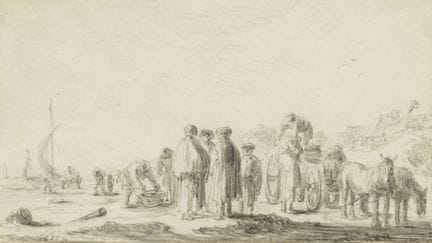 Jan van Goyen (1596-1656)
Pêcheurs sur le rivage, 