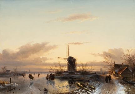 Charles Leickert (1816–1907)
Eislaufen bei der Win