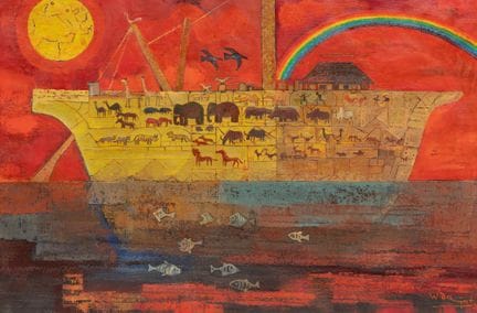 Haji Widayat (Indonesier, 1919–2002)
„Arche Noah“,