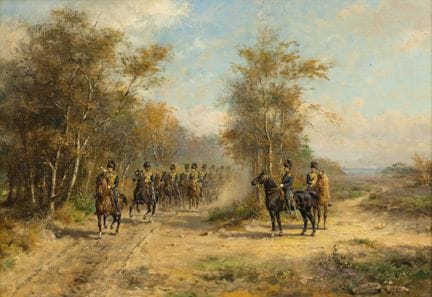 Otto Eerelman (1839–1926)
Husaren auf einem sandig