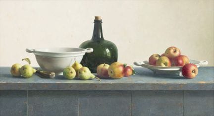 Henk Helmantel (1945)
Still life with apples, pear