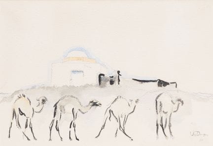 Kees van Dongen (1877-1968)
Quatre chameaux en Afr