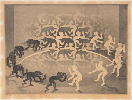 M.C. Escher (1898-1972)
«Encounter»/«Onmoeting», f