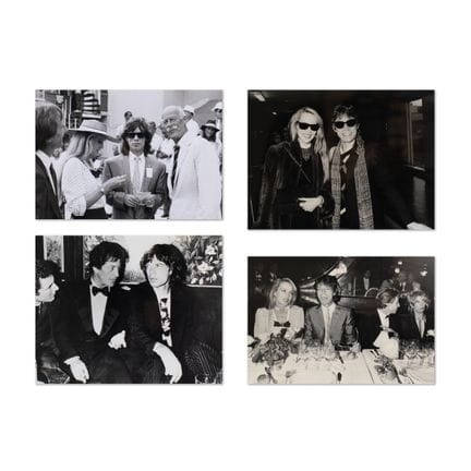 4 foto giornalistiche di Mick Jagger, 4 foto giorn
