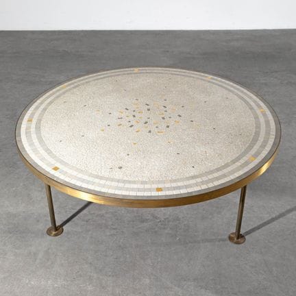 Berthold Müller, Tavolino rotondo con mosaico
Bert