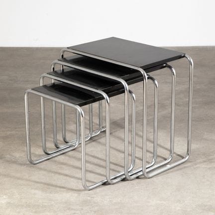 Marcel Breuer, 4 Nesting Tables, Model B9
Marcel B